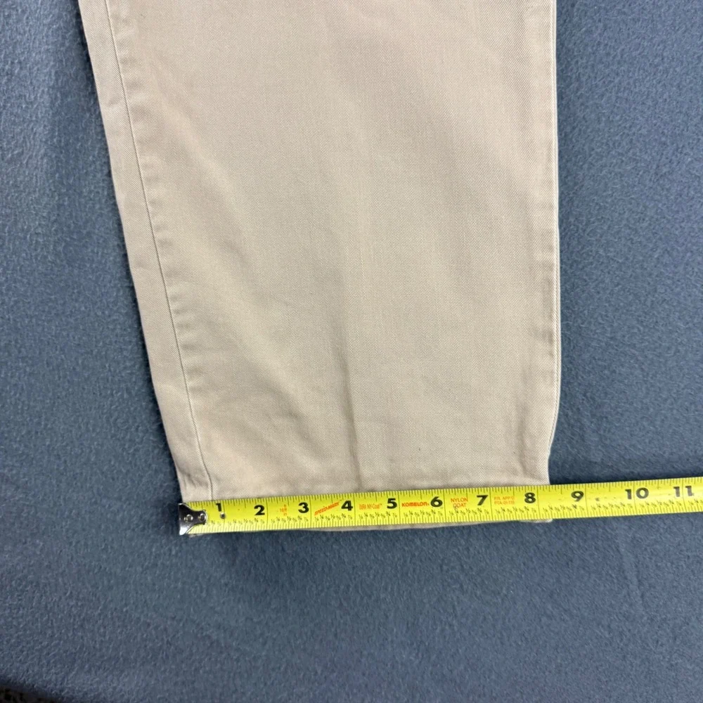 Vintage USA Polo Ralph Lauren Pants Mens 34x31 (Fits 33x30) Beige Double Pleated